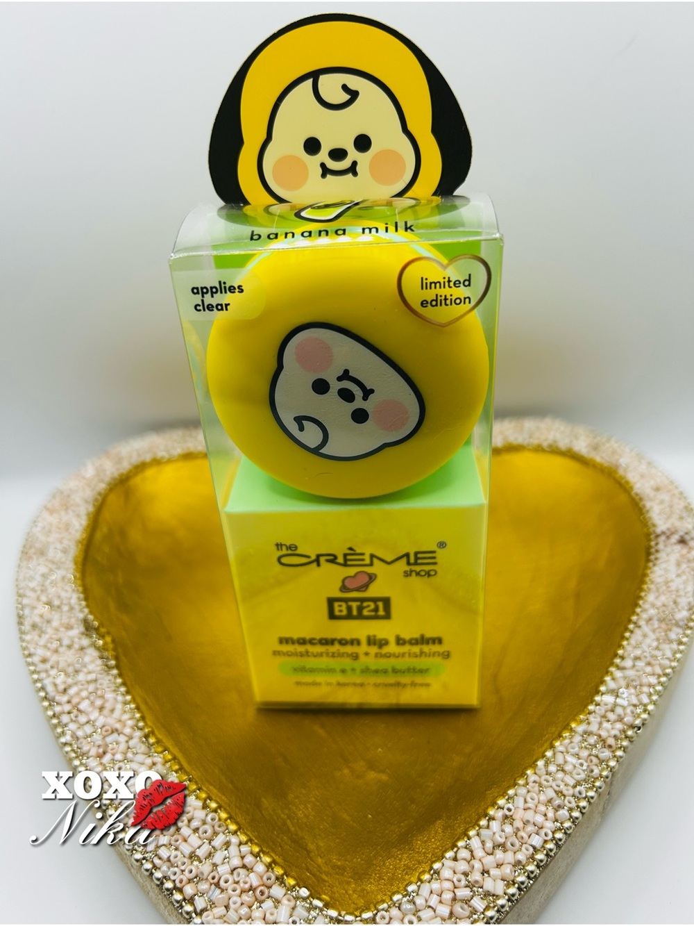 🍌 The Crème Shop x BT21 Banana Milk Macaron Lip Balm 🍌